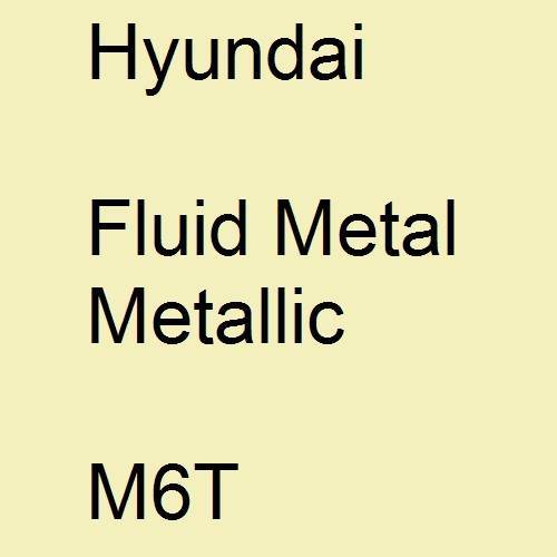 Hyundai, Fluid Metal Metallic, M6T.